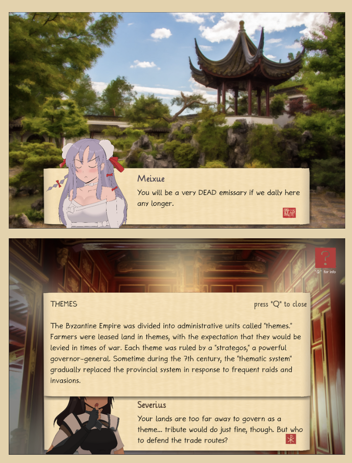Tricking Players into Learning History